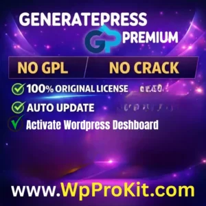 GeneratePress Pro Official License